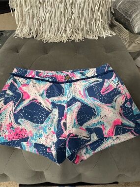 Lilly Pulitzer Starfish Print Shorts - Navy, Pink & Aqua